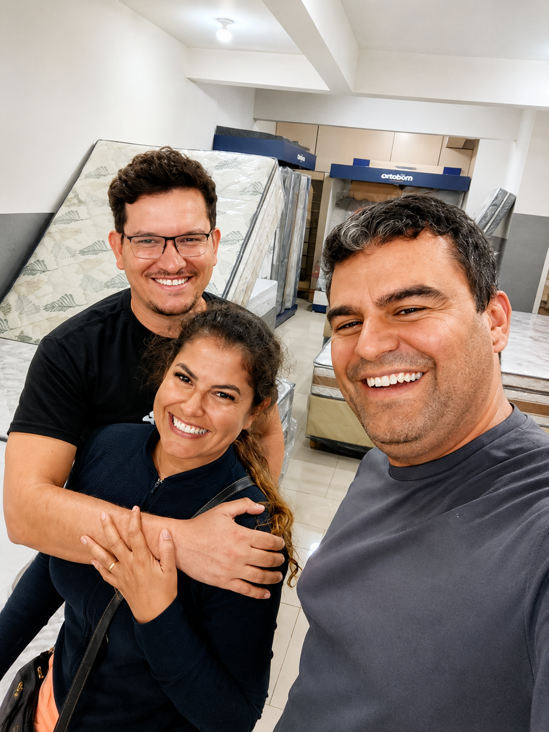 Cliente real atendido na loja Fábio Colchões Arcos